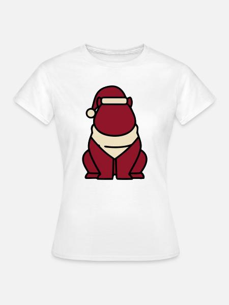 Capybara Weihnachten Icon - Frauen T-Shirt - Weiß