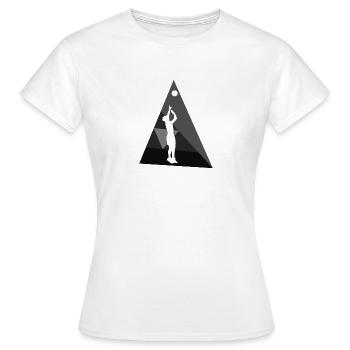 Volleyball Beachball Beachen - T-shirt Femme - blanc - Devant - AI Model Female 172 dark (172cm)