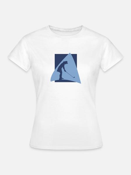 Golfball Golfspieler - Frauen T-Shirt - Weiß