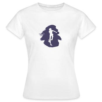 Skateboard Skateboard Skateboard Patinage - T-shirt Femme - blanc - Devant - AI Model Female 172 dark (172cm)