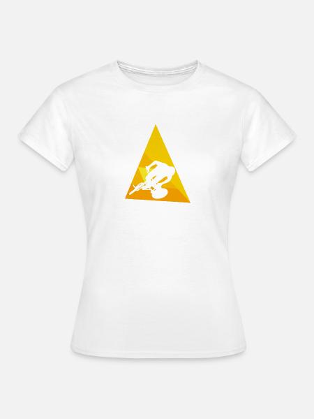 Mountainbiking Trail MTB - Frauen T-Shirt - Weiß