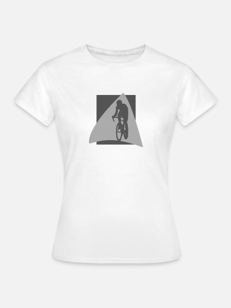 Fahrradfahrer Fahrradfahrer - Frauen T-Shirt - Weiß