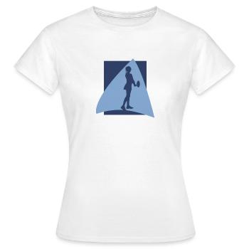 Tennis Tennisplatz - Frauen T-Shirt - Weiß - Vorne - AI Model Female 172 dark (172cm)