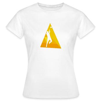 Volleyball Beach Ball Volleyball Player Dredging - Women's T-Shirt - white - Front - AI Model Female 172 dark (172cm)