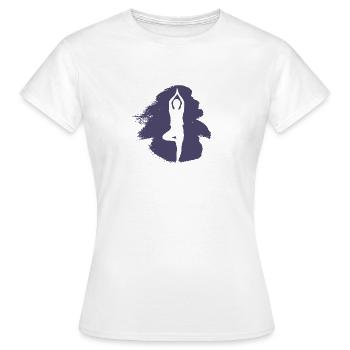 Méditation Méditation Yoga - T-shirt Femme - blanc - Devant - AI Model Female 172 dark (172cm)