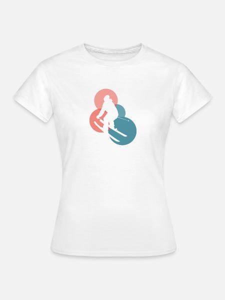 Ski Skiing Skiing - Frauen T-Shirt - Weiß
