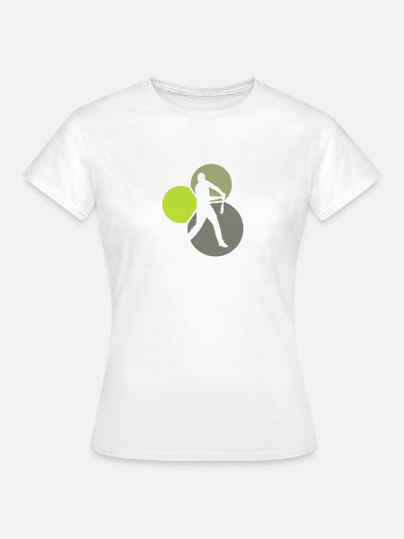 Batting Shortstop - Frauen T-Shirt - Weiß