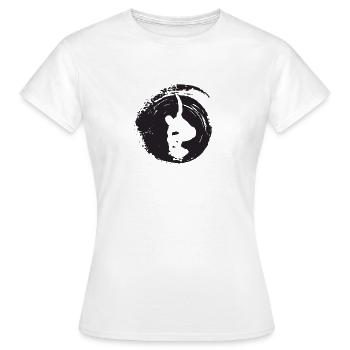 Skateboarden Skateboard - Frauen T-Shirt - Weiß - Vorne - AI Model Female 172 dark (172cm)