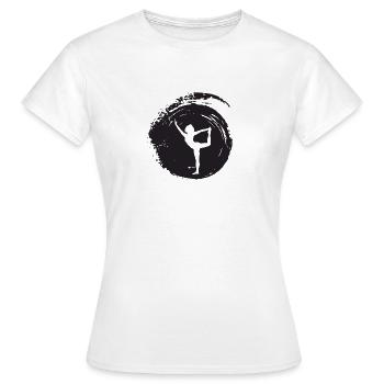 Yin Mantra - T-shirt Femme - blanc - Devant - AI Model Female 172 dark (172cm)