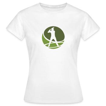 Joueur de baseball Joueur de baseball - T-shirt Femme - blanc - Devant - AI Model Female 172 dark (172cm)