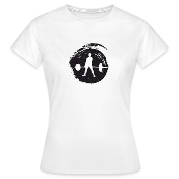 Gym Bodybuilder - T-shirt Femme - blanc - Devant - AI Model Female 172 dark (172cm)