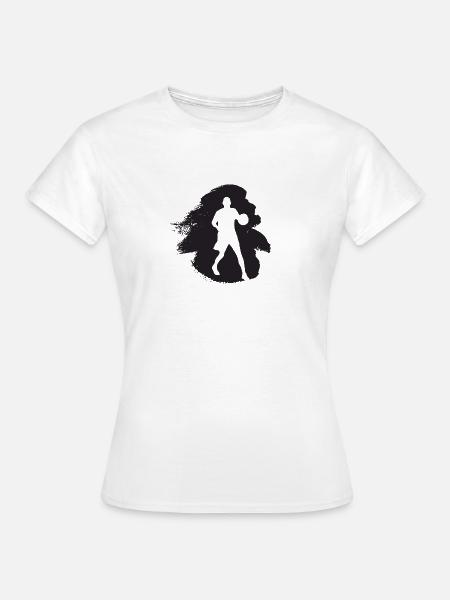 Basketball Dribbling Basketball - Frauen T-Shirt - Weiß