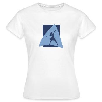 Ballerine danseuse ballerine - T-shirt Femme - blanc - Devant - AI Model Female 172 dark (172cm)