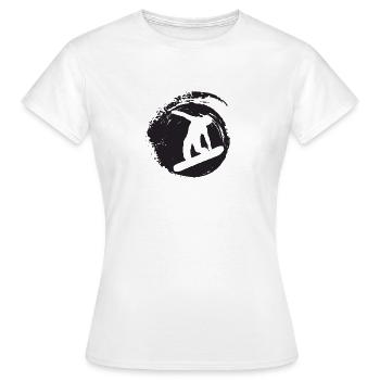 Wintersport Snowboard - Frauen T-Shirt - Weiß - Vorne - AI Model Female 172 dark (172cm)
