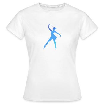 Danseuse de ballet Danseuse de ballet Opéra - T-shirt Femme - blanc - Devant - AI Model Female 172 dark (172cm)