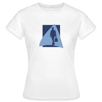 Banks Businessman Stock Exchange - Women's T-Shirt - white - Front - AI Model Female 172 dark (172cm)
