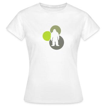 Big foot Yeti Bigfoot Yeti - Frauen T-Shirt - Weiß - Vorne - AI Model Female 172 dark (172cm)