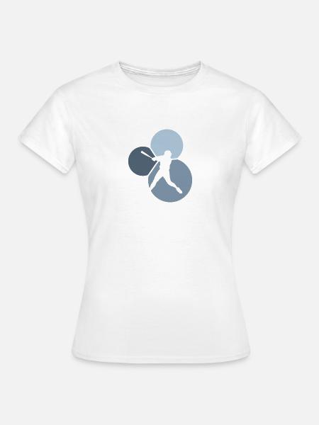 Pitcher Softballschläger Baseball - Frauen T-Shirt - Weiß