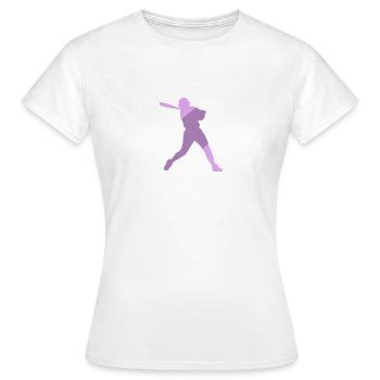 Joueur de softball Pichet Pichet - T-shirt Femme - blanc - Devant - AI Model Female 172 dark (172cm)
