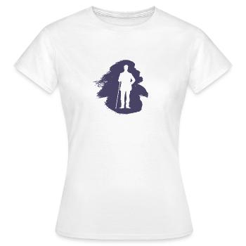 Boule de billard Billard Joueur de billard - T-shirt Femme - blanc - Devant - AI Model Female 172 dark (172cm)
