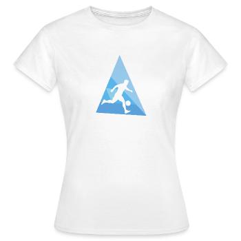 Beach Soccer Beach Ball Soccer - T-shirt Femme - blanc - Devant - AI Model Female 172 dark (172cm)