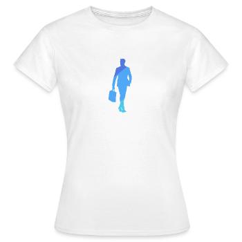 Banquier Homme d’affaires Wall Street - T-shirt Femme - blanc - Devant - AI Model Female 172 dark (172cm)