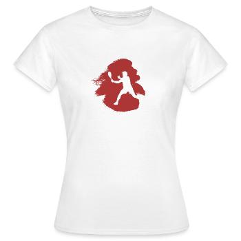 Joueur de squash Joueur de squash Squash - T-shirt Femme - blanc - Devant - AI Model Female 172 dark (172cm)