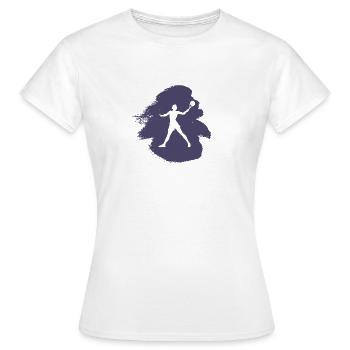 Ballon de plage Tennis de plage Tennis de plage - T-shirt Femme - blanc - Devant - AI Model Female 172 dark (172cm)