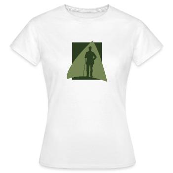 Boule de billard Boule de billard Joueur de billard - T-shirt Femme - blanc - Devant - AI Model Female 172 dark (172cm)