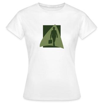 Banques Homme d’affaires Homme d’affaires - T-shirt Femme - blanc - Devant - AI Model Female 172 dark (172cm)