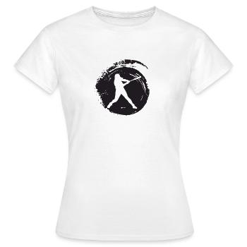 Baseball Baseball Softballspieler - Frauen T-Shirt - Weiß - Vorne - AI Model Female 172 dark (172cm)