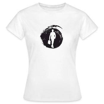 Banques, Bourse, Homme d’affaires - T-shirt Femme - blanc - Devant - AI Model Female 172 dark (172cm)