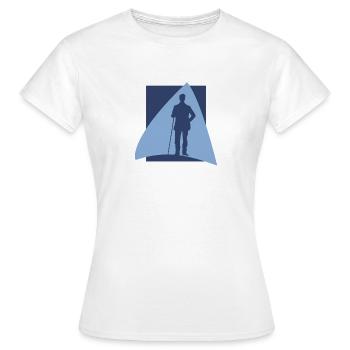Boule de billard Boule de billard Joueur de billard - T-shirt Femme - blanc - Devant - AI Model Female 172 dark (172cm)
