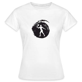 Beachball Beachball Tennis - Frauen T-Shirt - Weiß - Vorne - AI Model Female 172 dark (172cm)