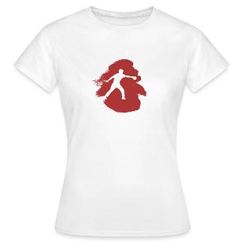 Table Tennis Ball Table Tennis Table Tennis - Women's T-Shirt - white - Front - AI Model Female 172 dark (172cm)