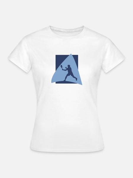 Schläger Squash Schläger Squashspieler - Frauen T-Shirt - Weiß