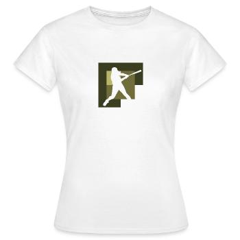 Softball Spieler Softball Baseball - Frauen T-Shirt - Weiß - Vorne - AI Model Female 172 dark (172cm)