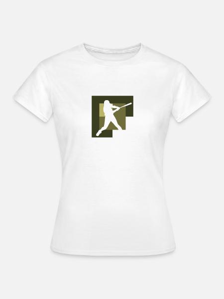 Softball Spieler Softball Baseball - Frauen T-Shirt - Weiß