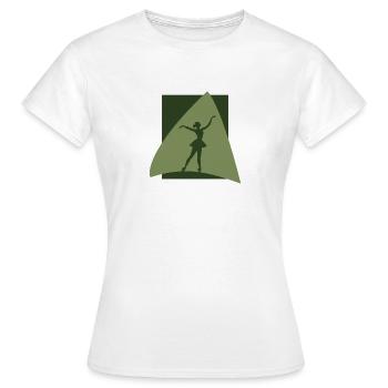 Balletttänzerin Balletttänzerin Schwanensee - Frauen T-Shirt - Weiß - Vorne - AI Model Female 172 dark (172cm)
