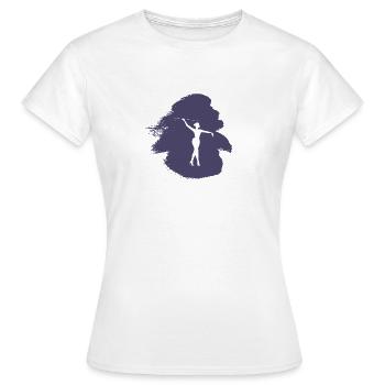 Gymnastik Stabdrehen Gymnastik - Frauen T-Shirt - Weiß - Vorne - AI Model Female 172 dark (172cm)