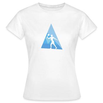 Tennis de plage Tennis de plage Tennis de plage - T-shirt Femme - blanc - Devant - AI Model Female 172 dark (172cm)