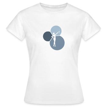 Bâton de gymnastique Twirling Bâton Twirling - T-shirt Femme - blanc - Devant - AI Model Female 172 dark (172cm)