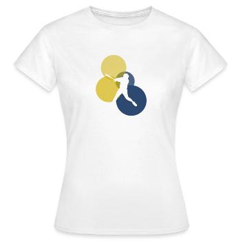 Pichet Pichet Joueur de softball - T-shirt Femme - blanc - Devant - AI Model Female 172 dark (172cm)