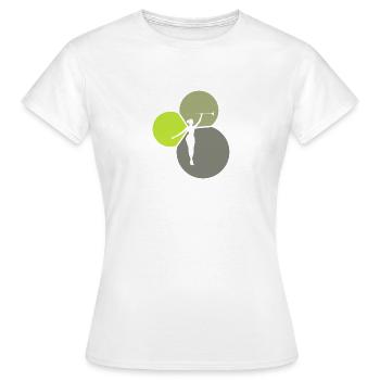 Gymnastik Baton Twirling Tanzen - Frauen T-Shirt - Weiß - Vorne - AI Model Female 172 dark (172cm)