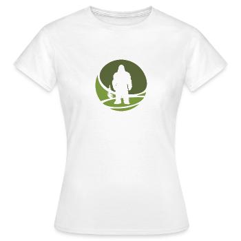 Yeti Yeti Bigfoot Big foot - Frauen T-Shirt - Weiß - Vorne - AI Model Female 172 dark (172cm)
