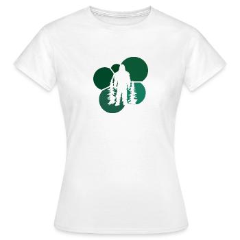 Lochness Lochness Big foot - T-shirt Femme - blanc - Devant - AI Model Female 172 dark (172cm)