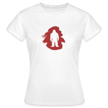Big foot Lochness Bigfoot Big foot - Frauen T-Shirt - Weiß - Vorne - AI Model Female 172 dark (172cm)