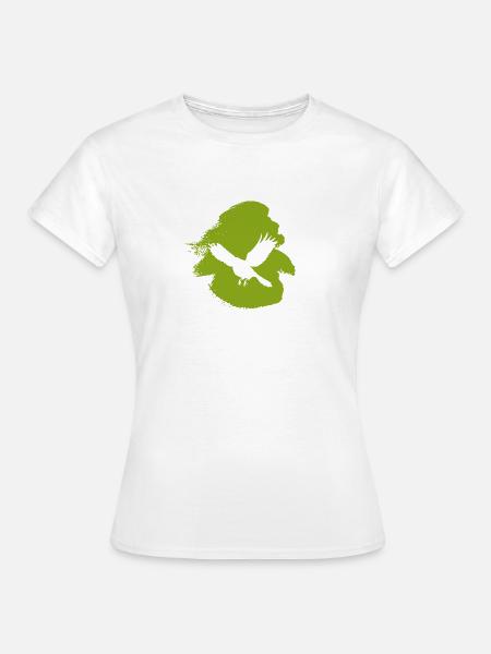 Fliegen Birds Vogelschwarm - Frauen T-Shirt - Weiß