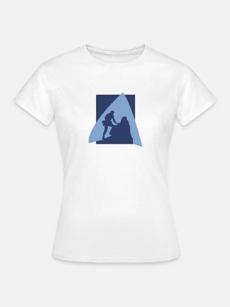 Kletterer Alpen Felsklettern - Frauen T-Shirt - Weiß