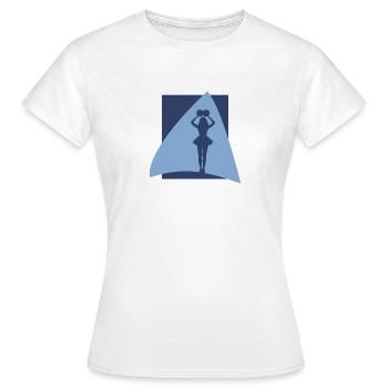 Cheerleading Cheerleader Mädchen Bommel - Frauen T-Shirt - Weiß - Vorne - AI Model Female 172 dark (172cm)